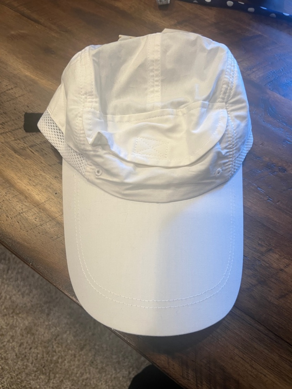 🎯Unisex White Performance Sun Cap with Breathable Panels